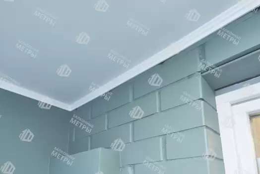 Отделка балкона гипсокартоном с покраской